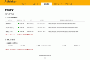 AdMaker クリック単価